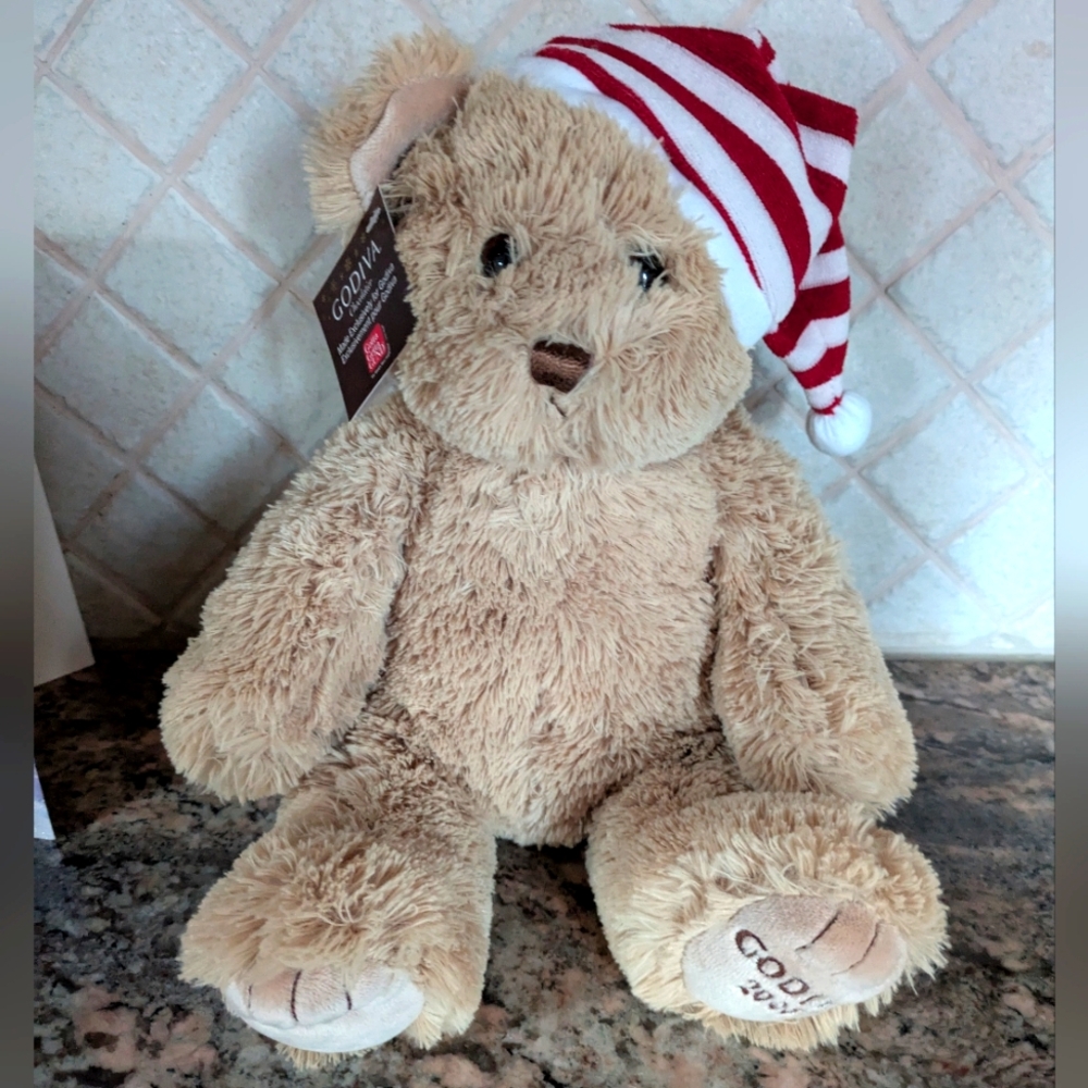 2008 GUND Godiva Chocolates Plush Christmas Bear